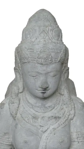 Product image 2 of the product “Standing Dewi Sri, cast stone, 123cm height, Natural ”